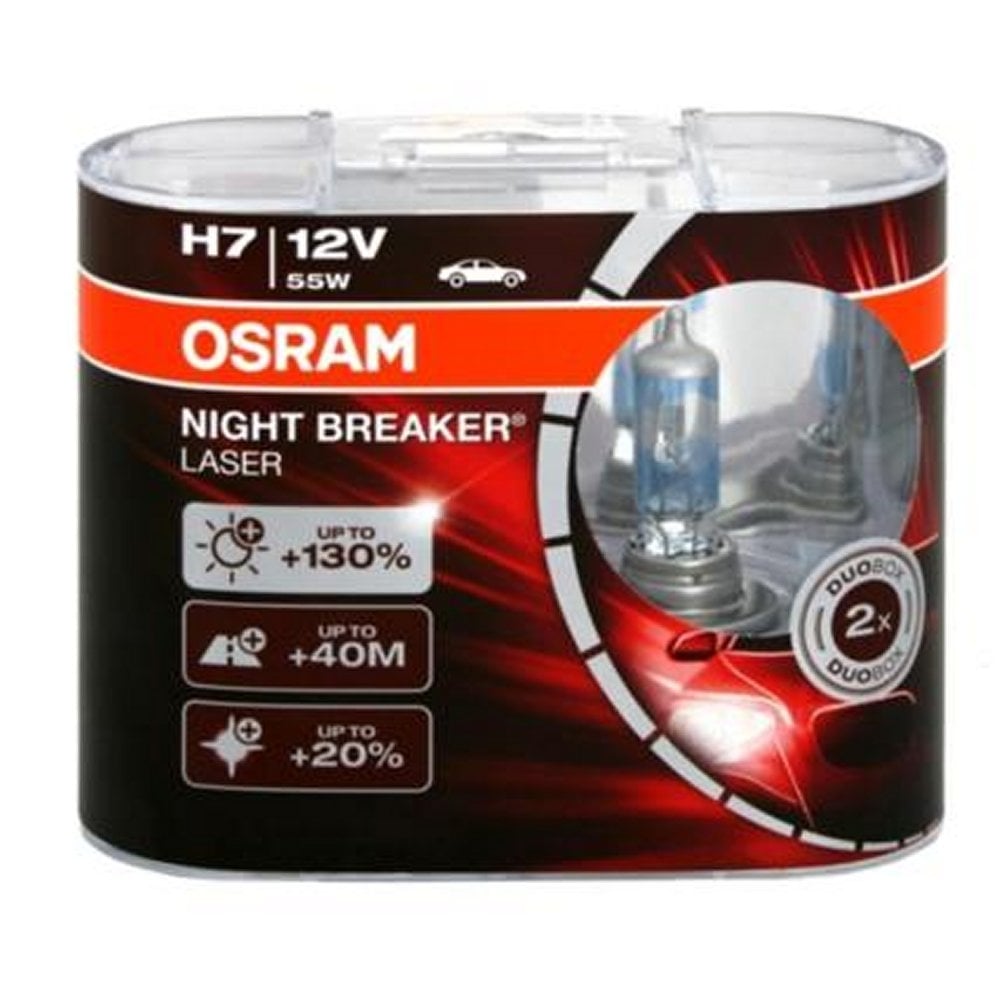 SET OSRAM H7 NIGHT BRAKER