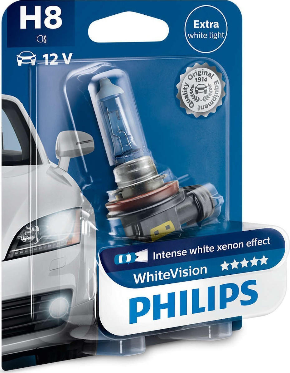 12V/35W H8 WHITE