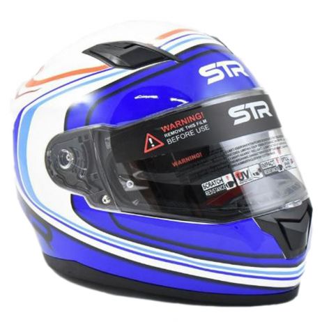 ΚΡΑΝΟΣ STR R1 ICON PINLOCK READY ΑΣΠΡΟ ΜΠΛΕ
